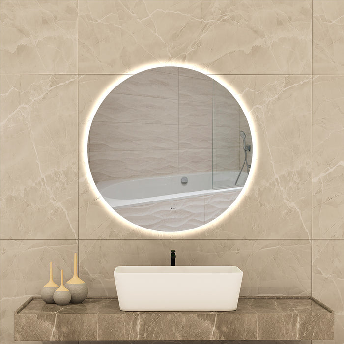 Halo Round Touchless 700 LED Mirror - Three Light Temperatures