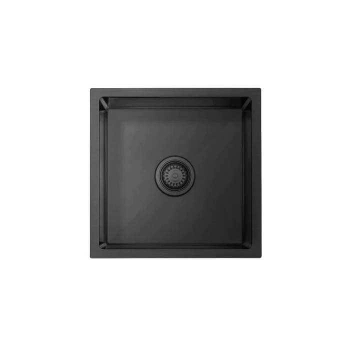 Brushed Gun Metal 450 x 450 x 220mm Nano Glazed Sink