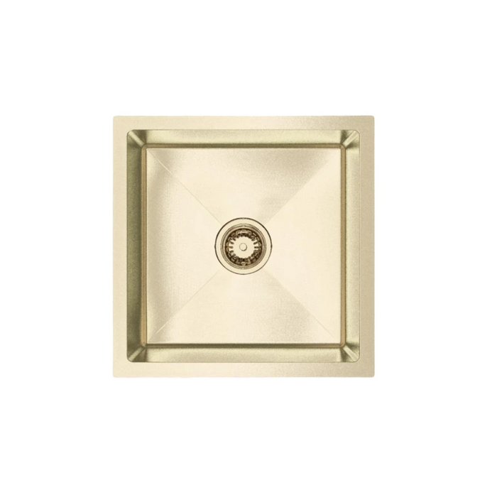 Brushed Light Gold 450 x 450 x 220mm Nano Glazed Sink