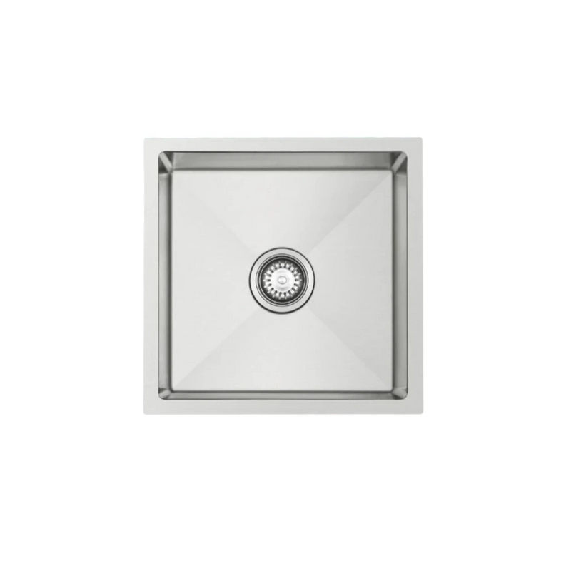 450 x 450 x 220mm Nano Glazed Brushed Stainless Steel Sink