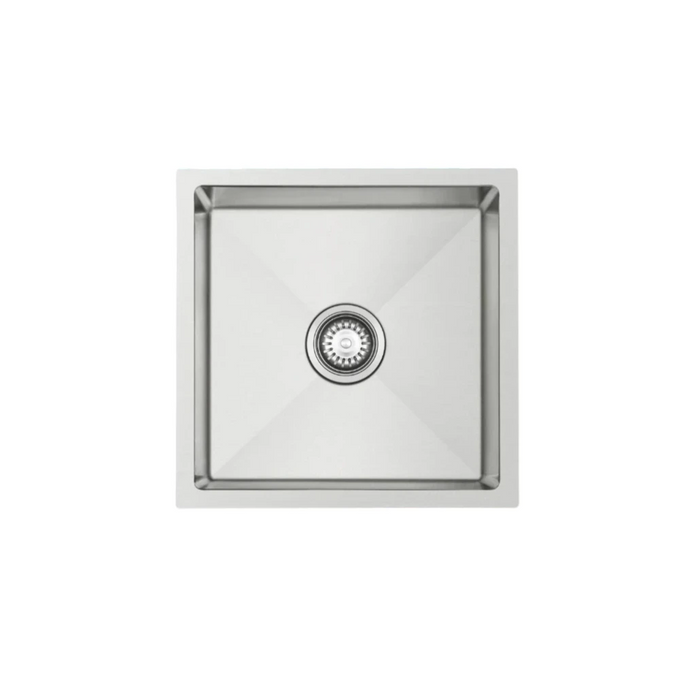 450 x 450 x 220mm Nano Glazed Brushed Stainless Steel Sink