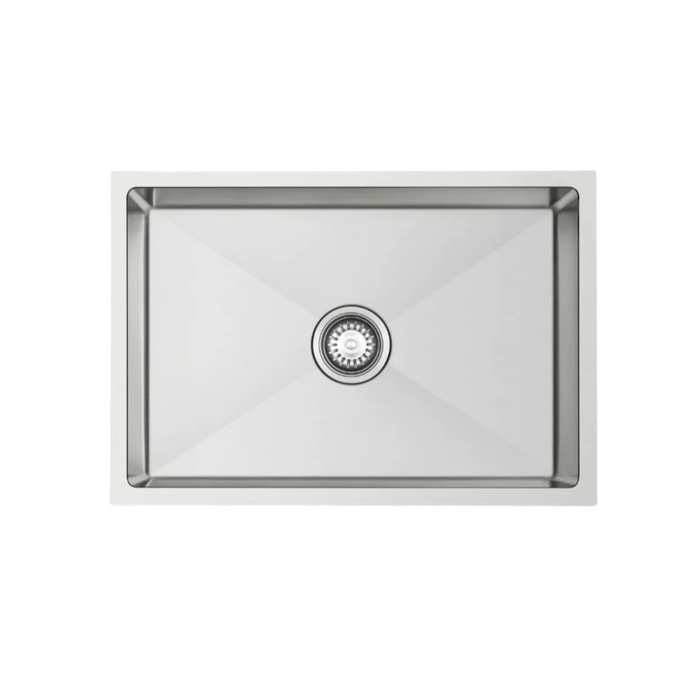 650 x 450 x 220mm Nano Glazed Brushed Stainless Steel Sink