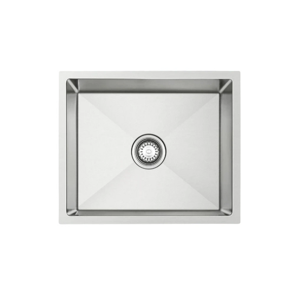 540 x 450 x 300mm Nano Glazed Brushed Stainless Steel Sink - Deep Bowl