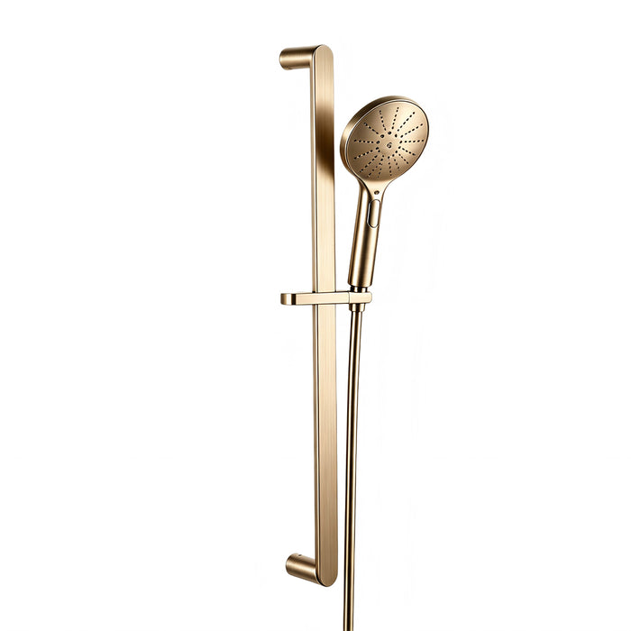 Classic Brushed Gold Shower Rail