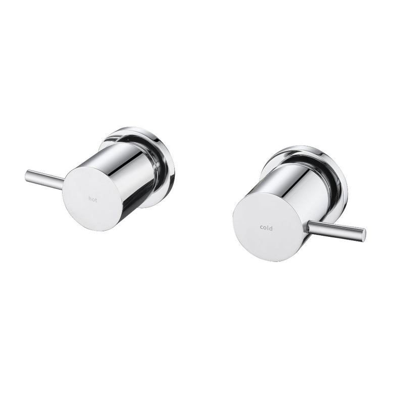Classic Chrome Pin Wall Tap Set 1/4 Turn