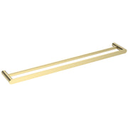 Classic Brushed Gold 750mm Double Towel Holder - Acqua Bathrooms