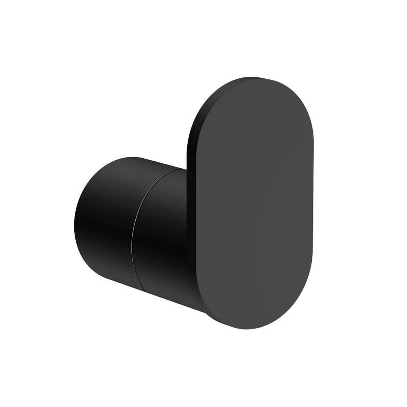 Classic Matte Black Robe Hook - Acqua Bathrooms