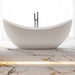 Coral Fluted 1800mm Matte White High End Designer Freestanding Bath - Acqua Bathrooms
