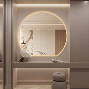 Cove Touchless 1500 x 1350 D Shape LED Mirror - Three Light Temperatures - Acqua Bathrooms