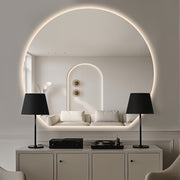Cove Touchless 1500 x 1350 D Shape LED Mirror - Three Light Temperatures - Acqua Bathrooms