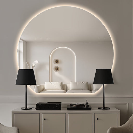 Cove Touchless 1500 x 1350 D Shape LED Mirror - Three Light Temperatures - Acqua Bathrooms