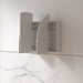 Cresta 1200 x 800mm Matte White Arched Shaving Cabinet - Acqua Bathrooms