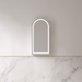 Cresta LED 450 x 900mm Matte White Arched Shaving Cabinet - Acqua Bathrooms