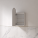 Cresta LED 450 x 900mm Matte White Arched Shaving Cabinet - Acqua Bathrooms