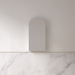 Cresta 450 x 900mm Matte White  Arched Shaving Cabinet - Acqua Bathrooms