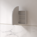 Cresta 900 x 800mm Matte White Arched Shaving Cabinet - Acqua Bathrooms