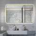 Indulge | Curva Rectangle Brushed Gold 1200 x 800 Touchless LED Mirror  - Three Light Temperatures - Acqua Bathrooms