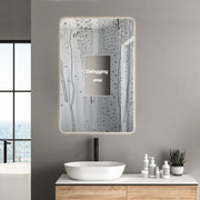 Indulge | Curva Rectangle 450 x 700 Touchless LED Mirror  - Three Light Temperatures - Acqua Bathrooms