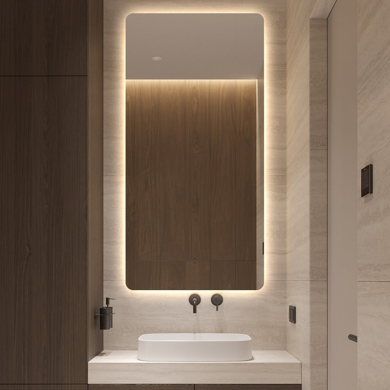 Curva Rectangle 450 x 900 Touchless LED Mirror  - Three Light Temperatures