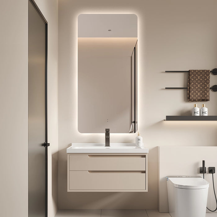 Curva Rectangle 450 x 900 Touchless LED Mirror  - Three Light Temperatures