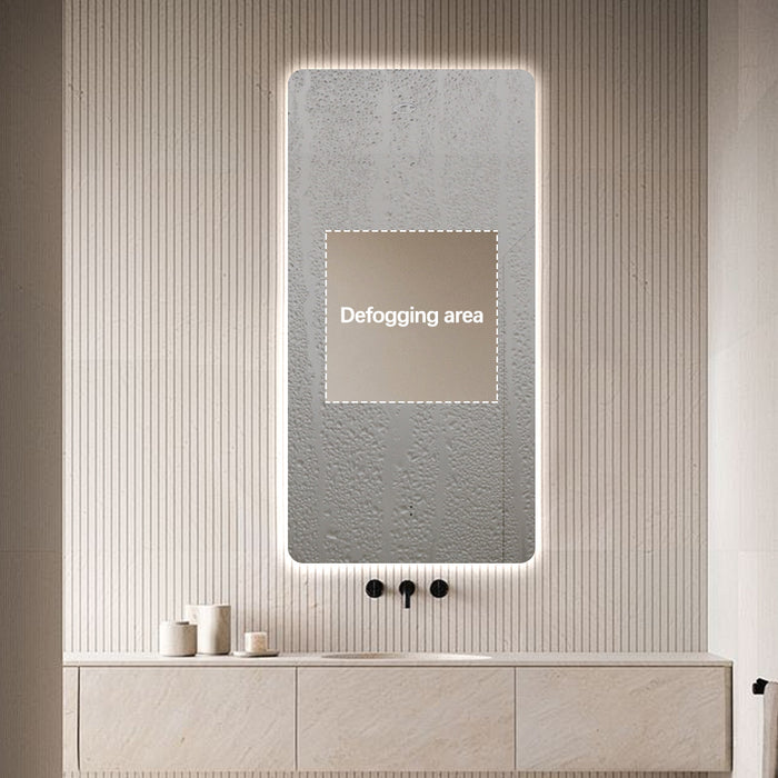 Curva Rectangle 450 x 900 Touchless LED Mirror  - Three Light Temperatures