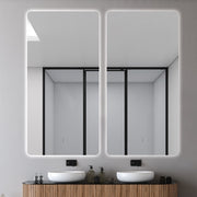 Indulge | Curva Rectangle 600 x 1200 Touchless LED Mirror  - Three Light Temperatures - Acqua Bathrooms