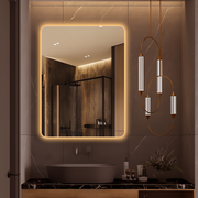 Curva Rectangle 600 x 800 Touchless LED Mirror  - Three Light Temperatures - Acqua Bathrooms