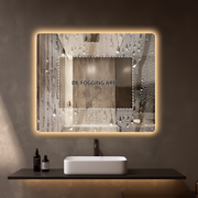 Curva Rectangle 900 x 750 Touchless LED Mirror  - Three Light Temperatures - Acqua Bathrooms