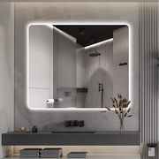 Curva Rectangle 900 x 750 Touchless LED Mirror  - Three Light Temperatures - Acqua Bathrooms