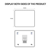 Indulge | Curva Rectangle 900 x 750 Touchless LED Mirror  - Three Light Temperatures - Acqua Bathrooms