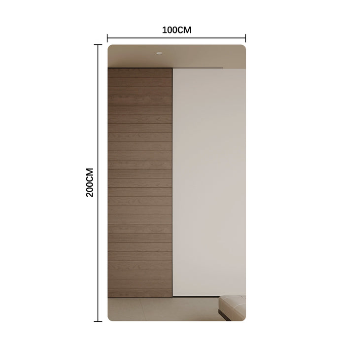 Curva 1000 x 2000 Polished Edge Mirror - Image 5