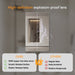 Curva 1200 x 2000 Polished Edge Mirror - Image 4