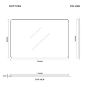 Indulge | Curva 1200 x 800 Edge Mirror - Acqua Bathrooms