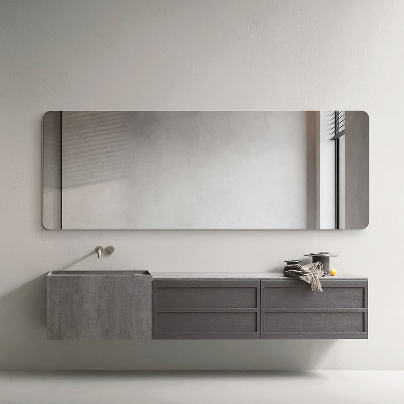 Curva 600 x 1650 Polished Edge Mirror - Image 3