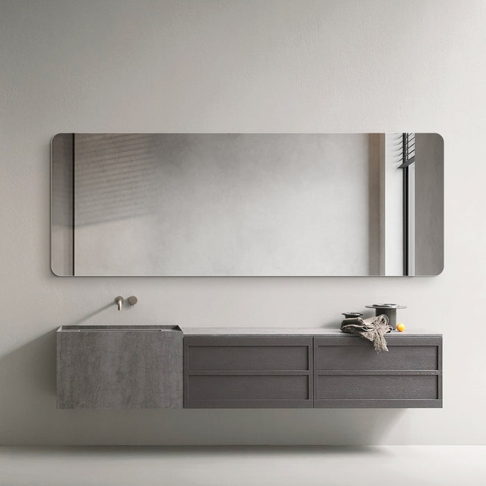 Curva 600 x 1650 Polished Edge Mirror - Image 3