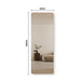 Curva 600 x 1650 Polished Edge Mirror - Image 5