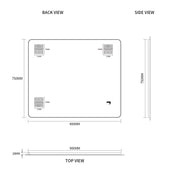 Indulge | Curva 900 x 750 Polished Edge Mirror - Acqua Bathrooms