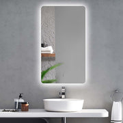 Indulge | Curva Rectangle 600 x 800 Touchless LED Mirror  - Three Light Temperatures - Acqua Bathrooms