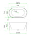 Cesena 1300 Round Freestanding Bath Tub - Acqua Bathrooms