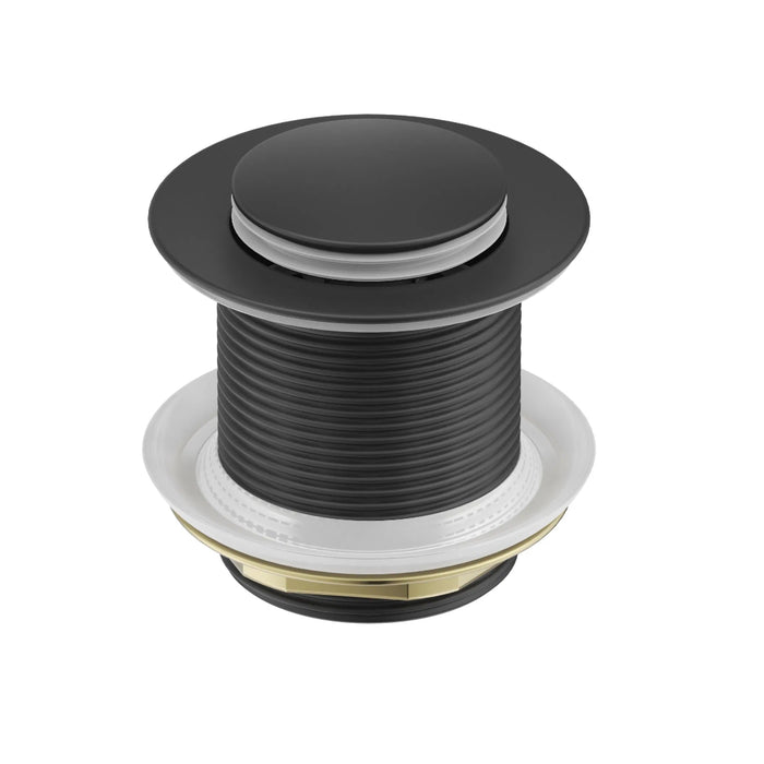 Corby Matte Black Bath Pop-Up Waste - Acqua Bathrooms