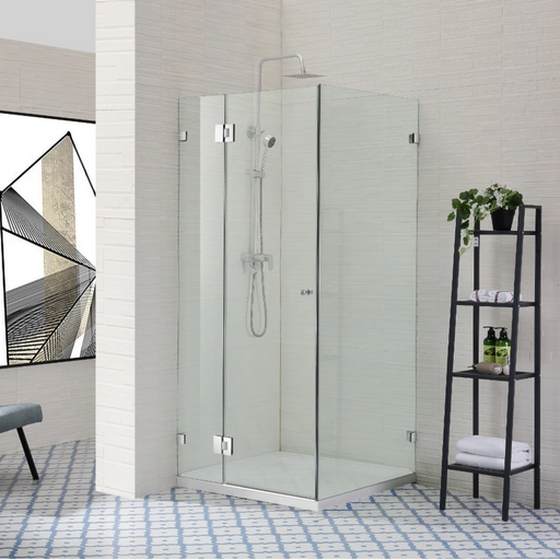 Corner Frameless Shower Screen - Acqua Bathrooms
