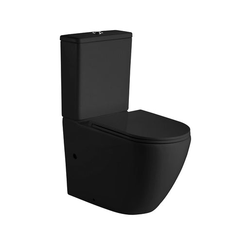 Cremona Black Rimless Toilet Suite By Indulge® - Acqua Bathrooms