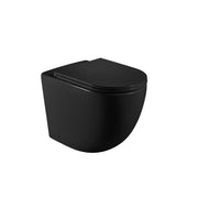 Cremona Vortex Matte Black Tornado Rimless In Wall Toilet Suite Pan - Acqua Bathrooms