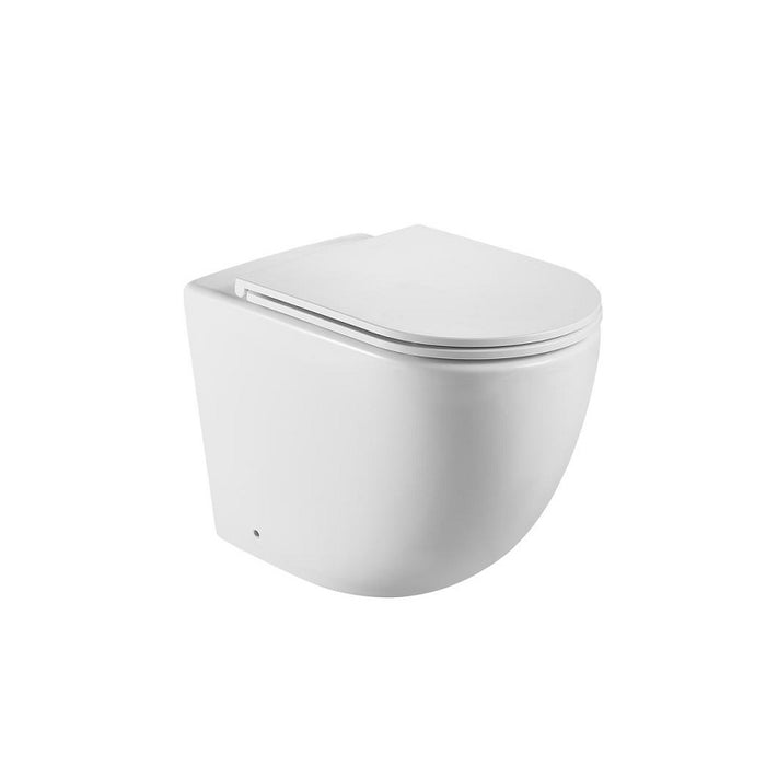 Geberit Cremona Rimless Tornado In Wall Toilet Suite Package - Round Gun Metal Button - Acqua Bathrooms