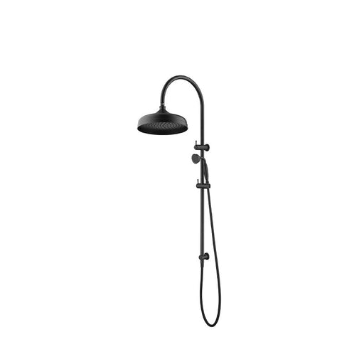 Mica Matte Black Heritage Dual Shower Rail - Acqua Bathrooms