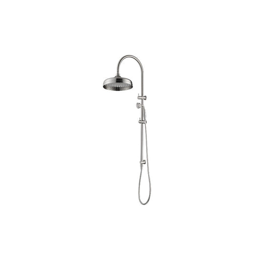 Mica Brushed Nickel Heritage Dual Shower Rail - Acqua Bathrooms