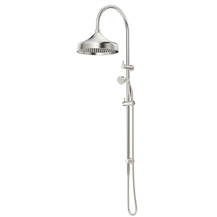 Mica Brushed Nickel Heritage Dual Shower Rail