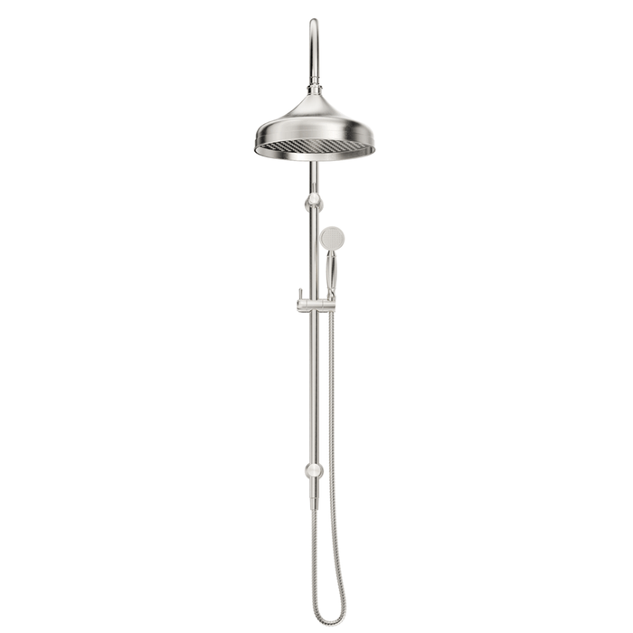 Mica Brushed Nickel Heritage Dual Shower Rail