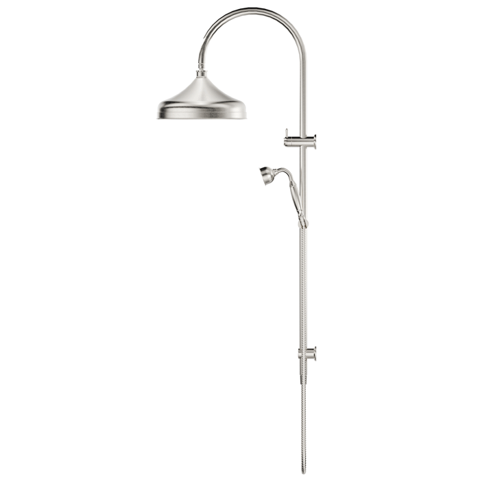Mica Brushed Nickel Heritage Dual Shower Rail
