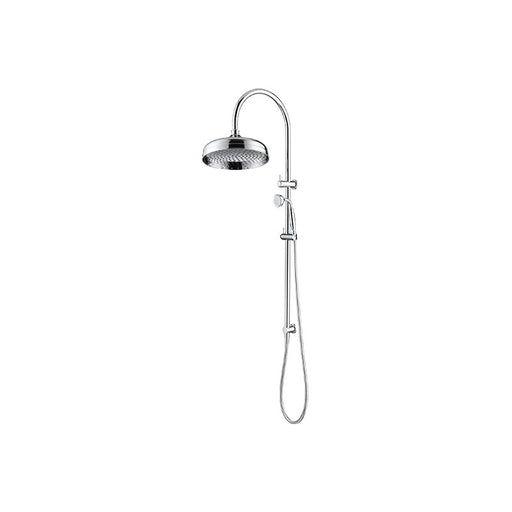 Mica Chrome Heritage Dual Shower Rail - Acqua Bathrooms